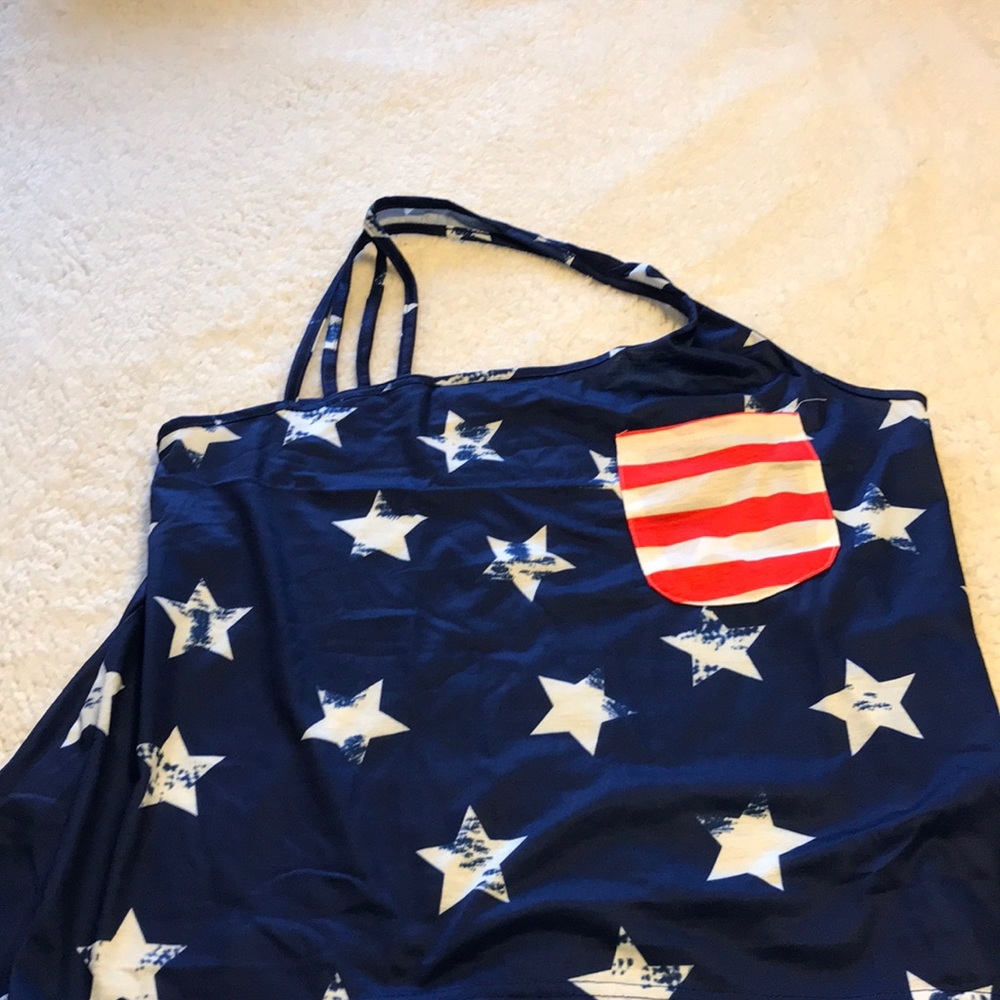 Backless, one strap tank